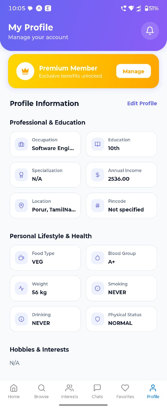 Verified Profiles Page